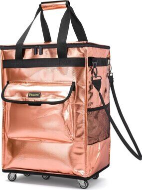 Foldable Rolling Grocery Bag on Wheels | Reusable Tote for Shopping & Travel